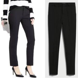 Banana Republic Factory Women's Petite Black Ryan Straight Pant Size 0 Petite